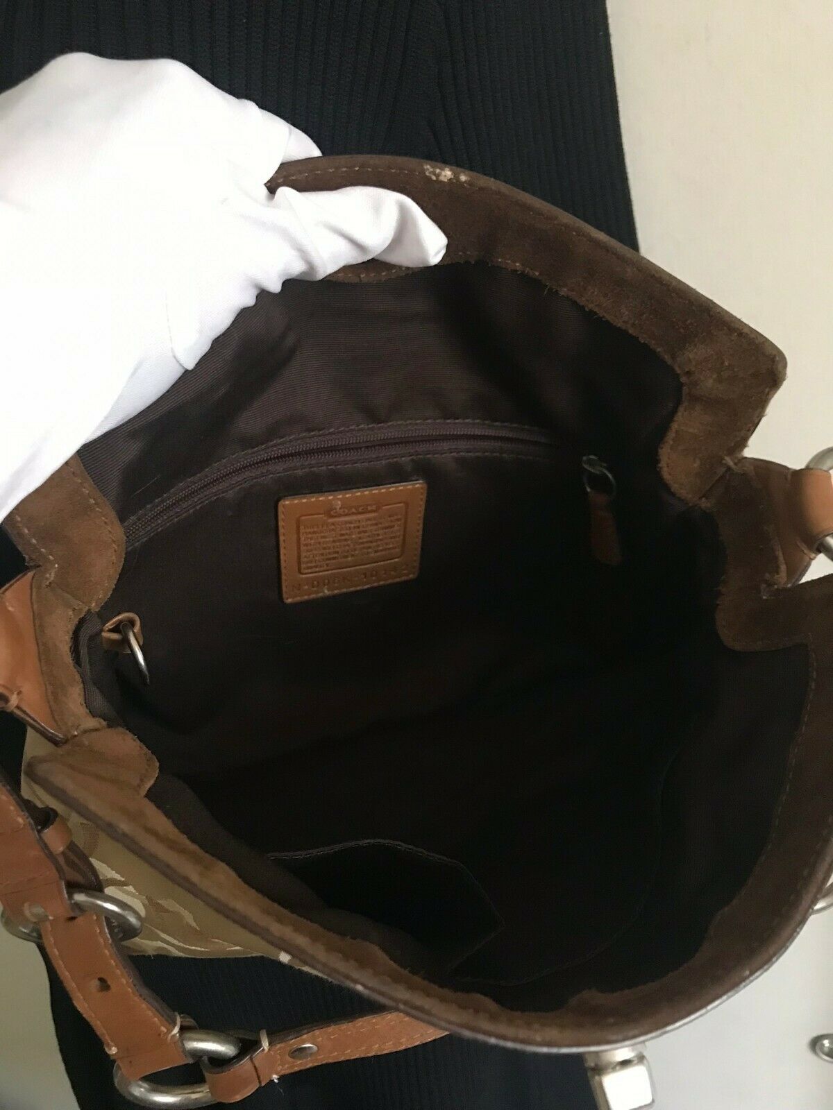 Coach Jacquard Fabric Bag
