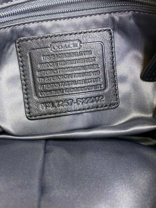 coach black white cross body bag
