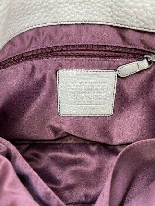 coach small handbag beige leather tote