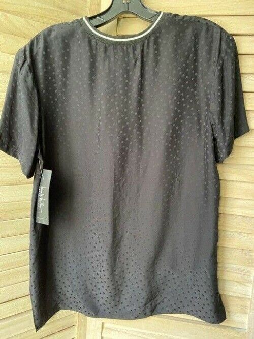 Nicole Miller Black Small Msrp Tee Shirt