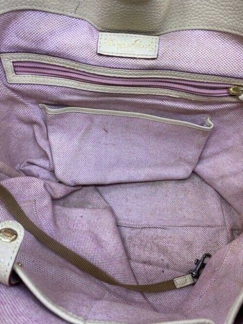 Dooney and Bourke cream leather hobo bag