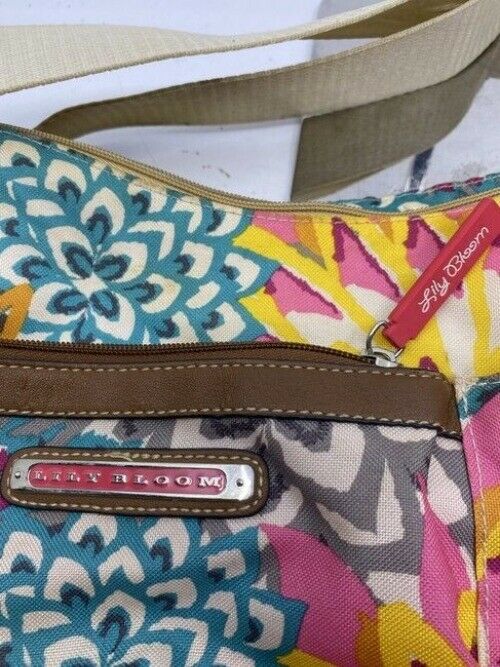 Lily Bloom Unique Floral Nylon Cross Body Bag