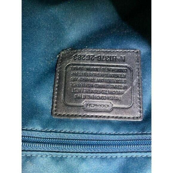 COACH Large Black Jacquard Fabric Tote Bag