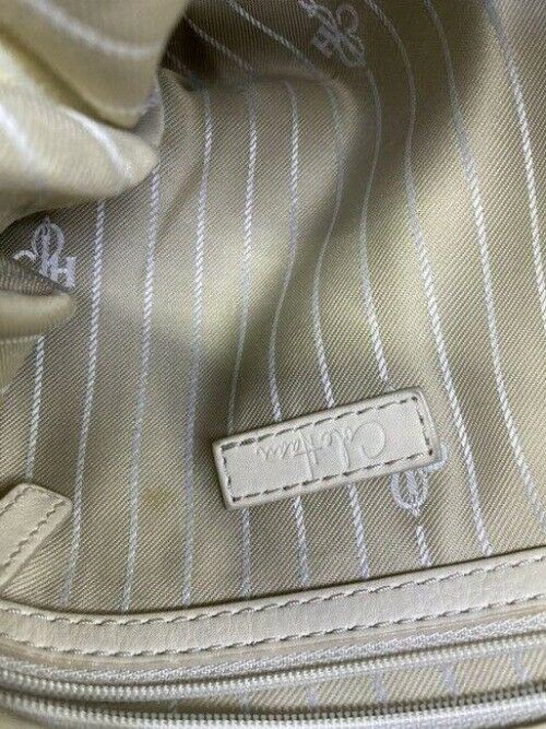 cole haan xl cream leather shoulder bag
