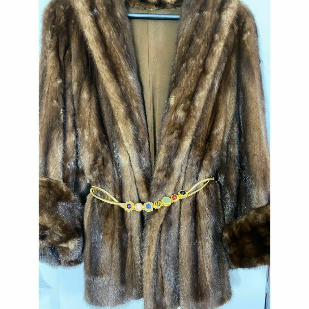 Vintage Brown Mink Fur Coat Small/ Medium Freshly Dry Cleaned