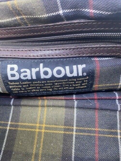 Barbour Pocket Brown Leather Shoulder Bag