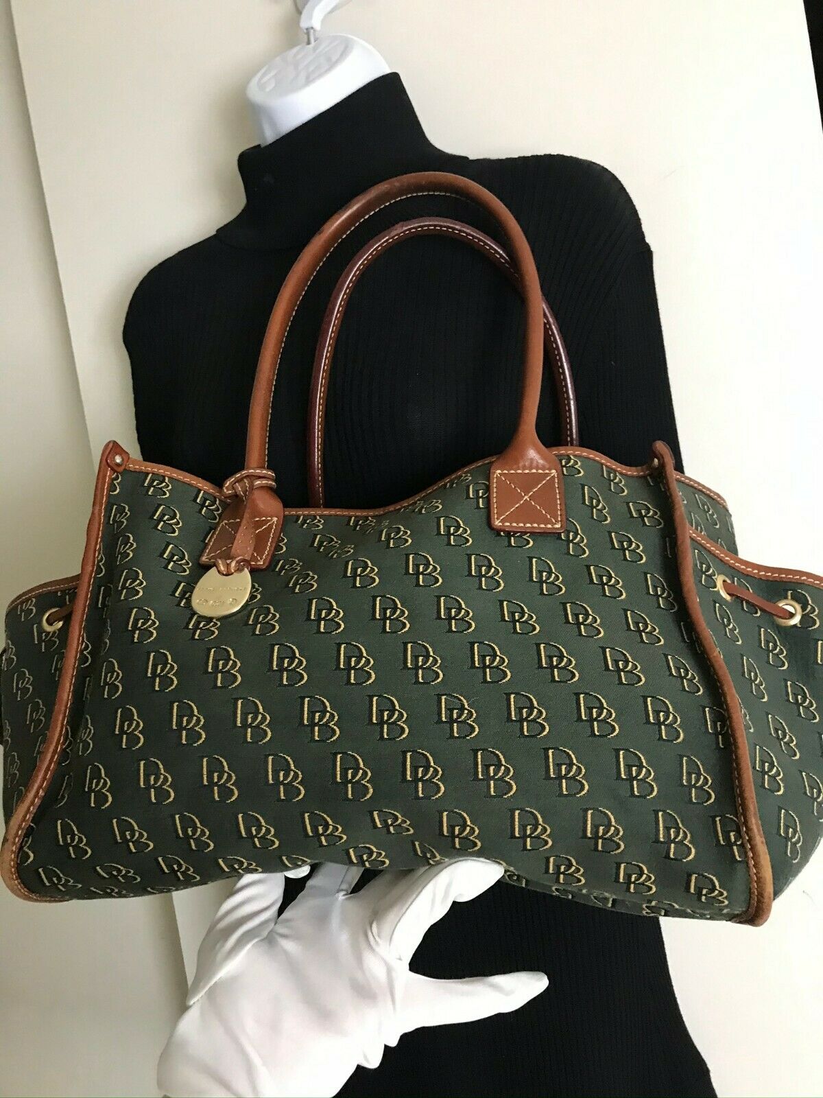 Dooney & Bourke Green Large Tote Bag