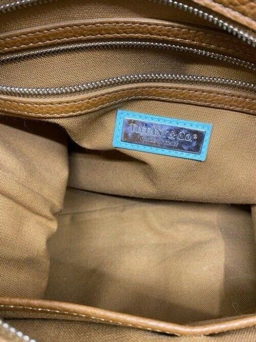 tiffany and co xl tan leather tote