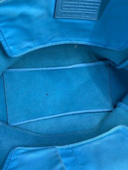 Coach shopping xl great condition msrp blue leather tote
