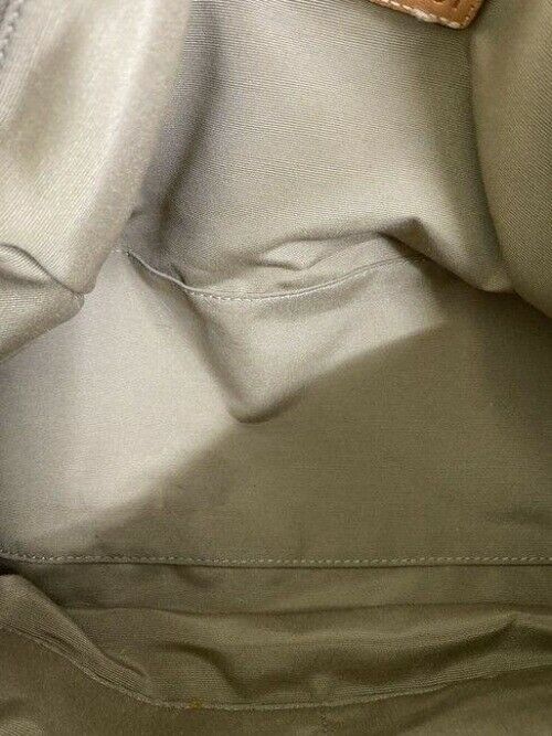coach bag yellow brown fabric tote