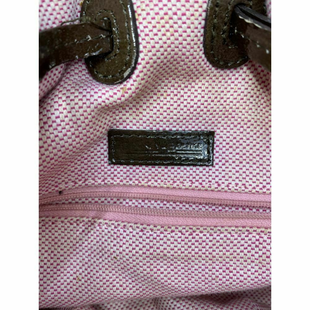 DOONEY & BOURKE Brown Large Leather Patent Tote Bag