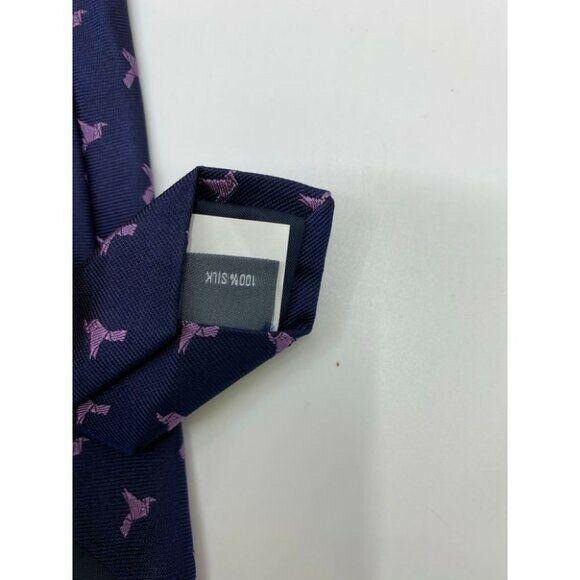 New! BONOBOS Navy Purple Premium Neck Tie Handmade