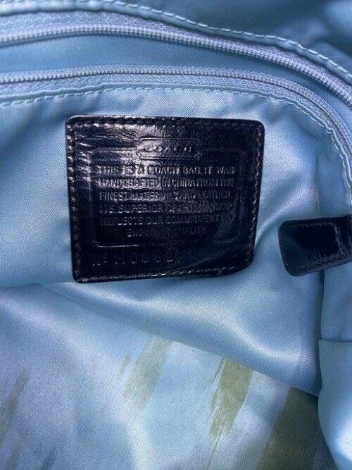 coach w w detachable specialty tie accent black shoulder bag