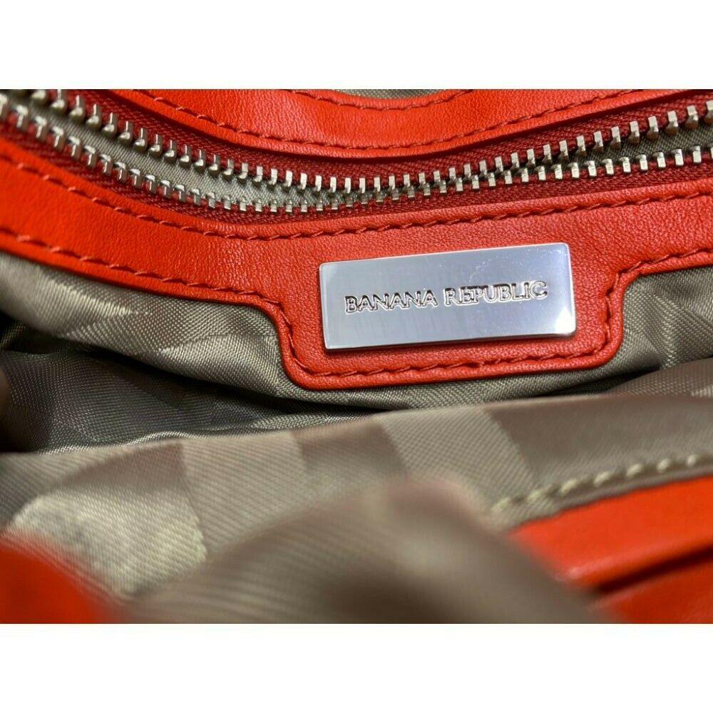 Banana Republic Red Leather Shoulder Bag