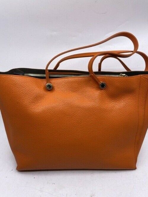 Furla Eden Orange Leather Shoulder Bag