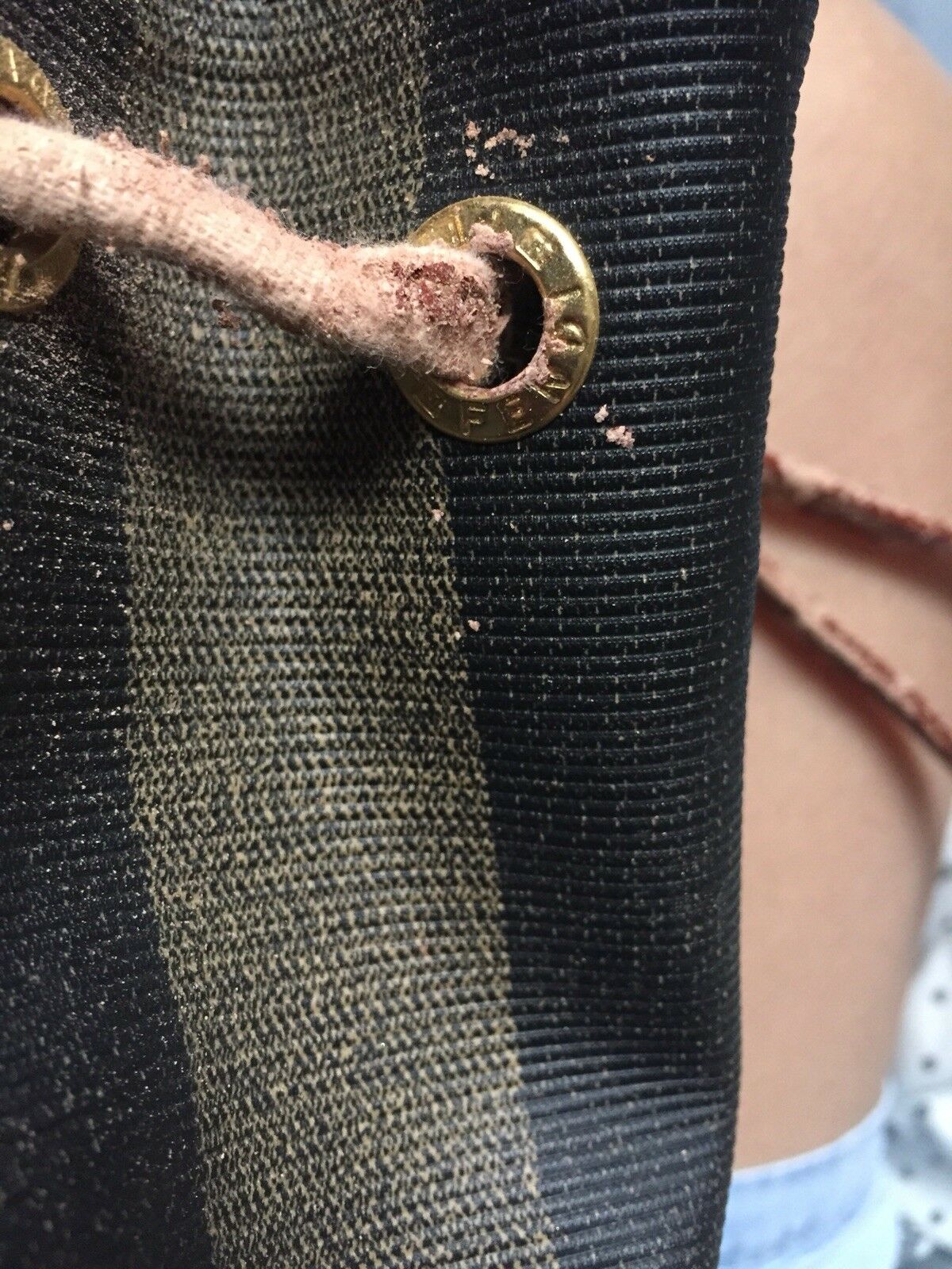 FENDI Vintage Signature Stripe Back Pack