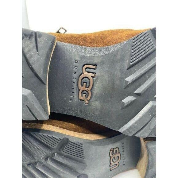 UGG Brown Leather Boots Size 6