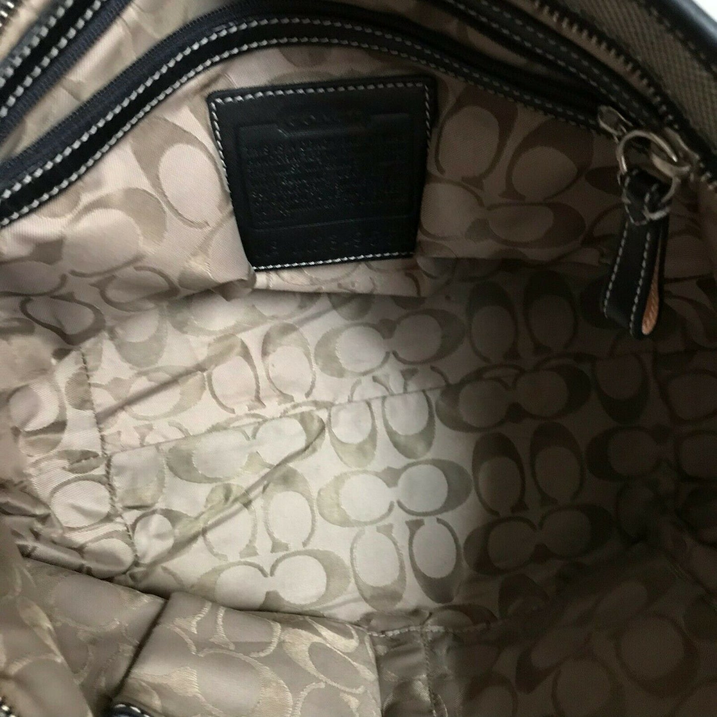 Coach Fabric/Leather Tote