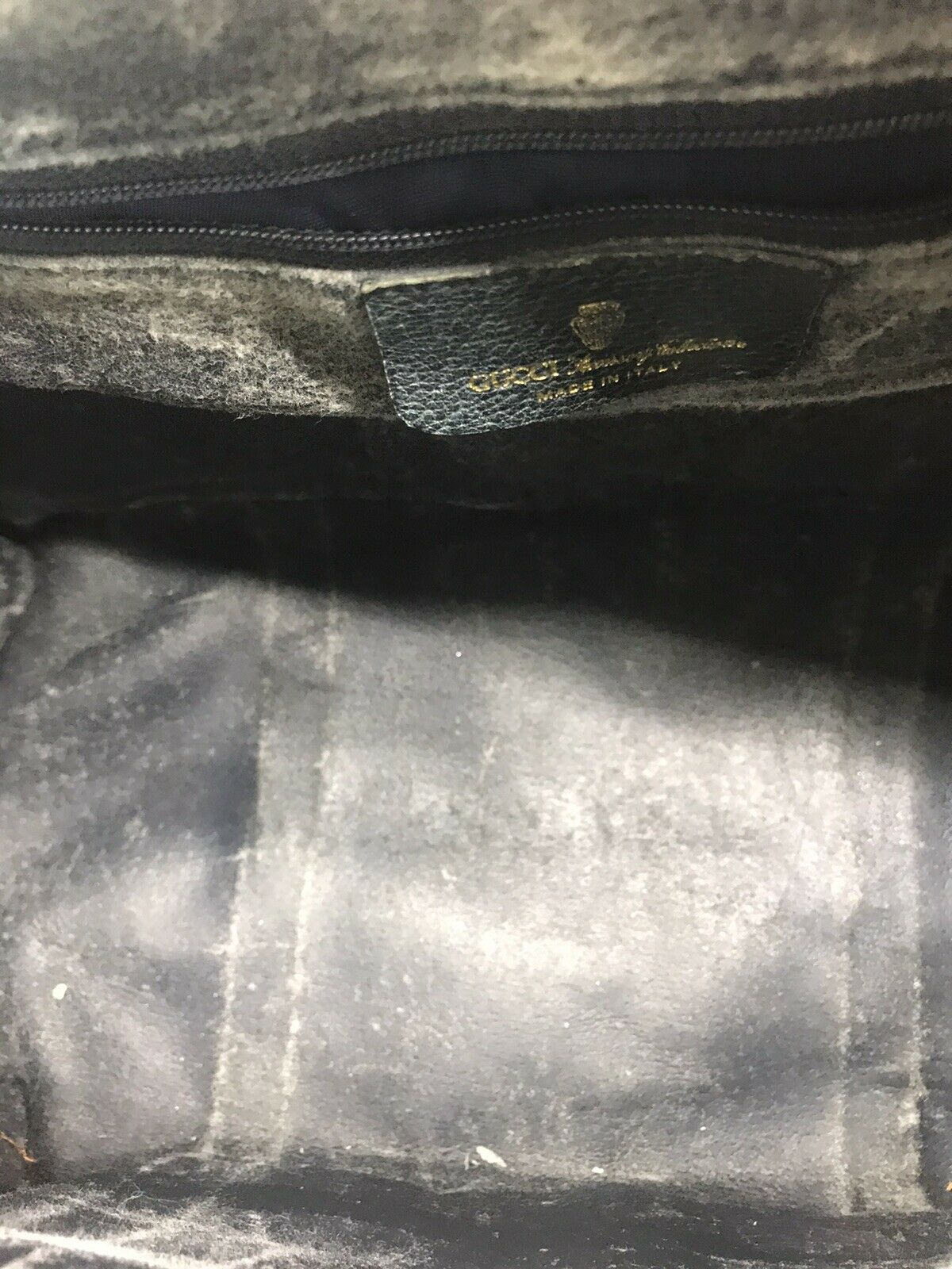 GUCCI Vintage Boston Bag Brown Coated Canvas