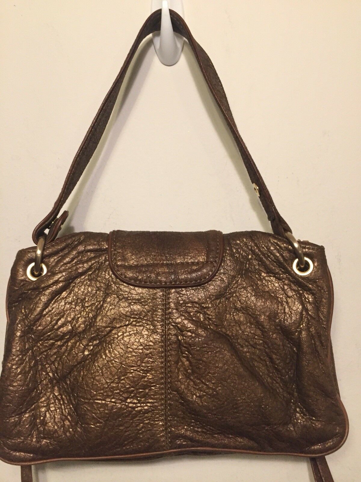 BOTKIER Mini Brown W/ Bronze Shimmer Clutch/ Mini Purse