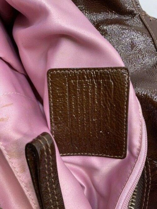 coach bag beige black fabric tote