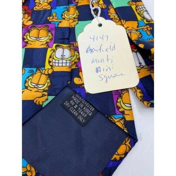 NWT Garfield Neck Tie Multi Mini Sguan Multicolor