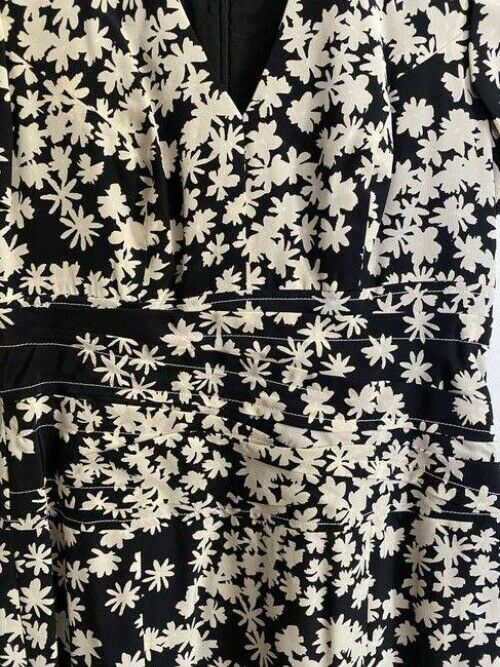 carolina herrera whiteblack new floral chiffon msrp