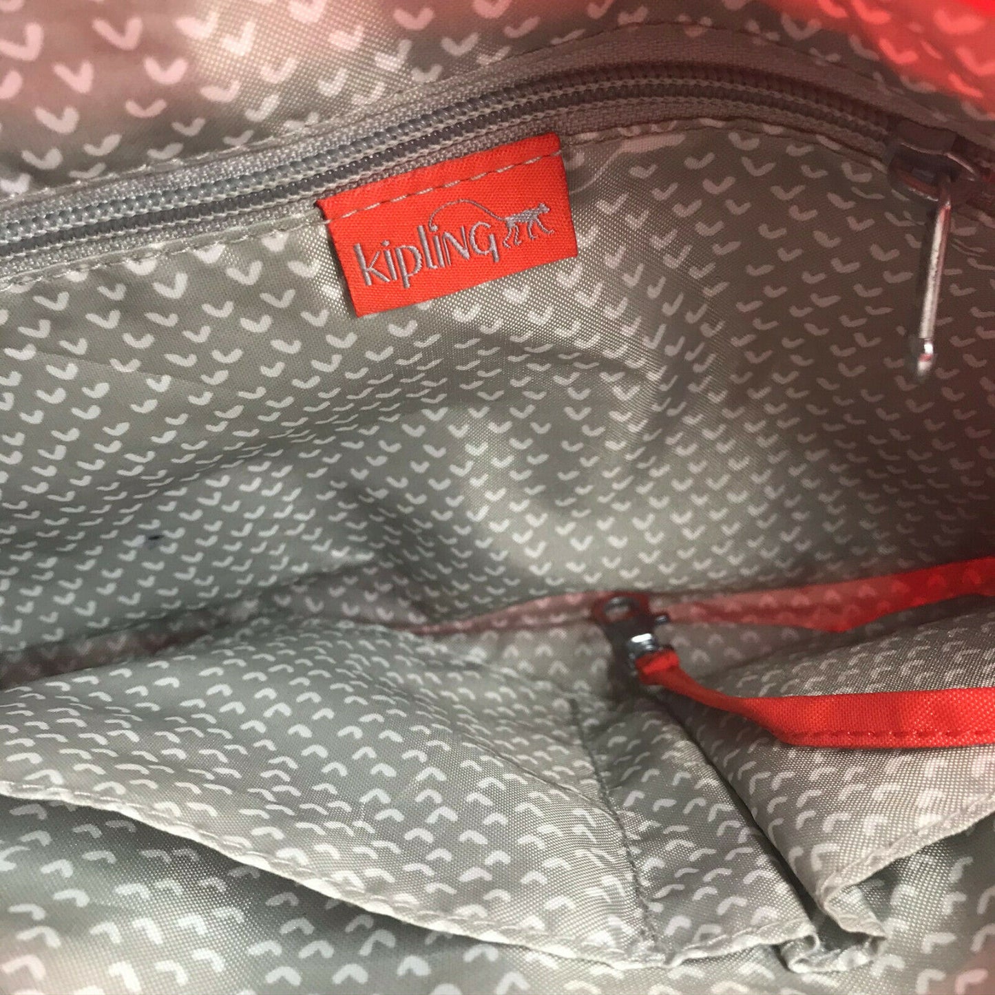Kipling Orange Nylon Medium Size Crossbody Bag