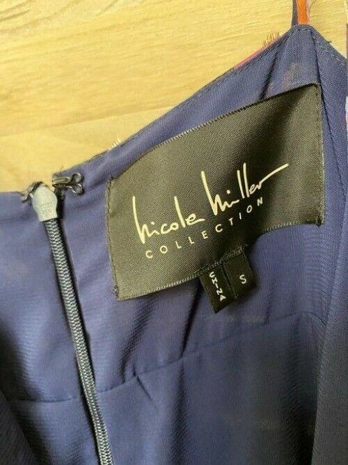 Nicole Miller Purple Blue Teal Msrp Mid Length Short Casual Dress