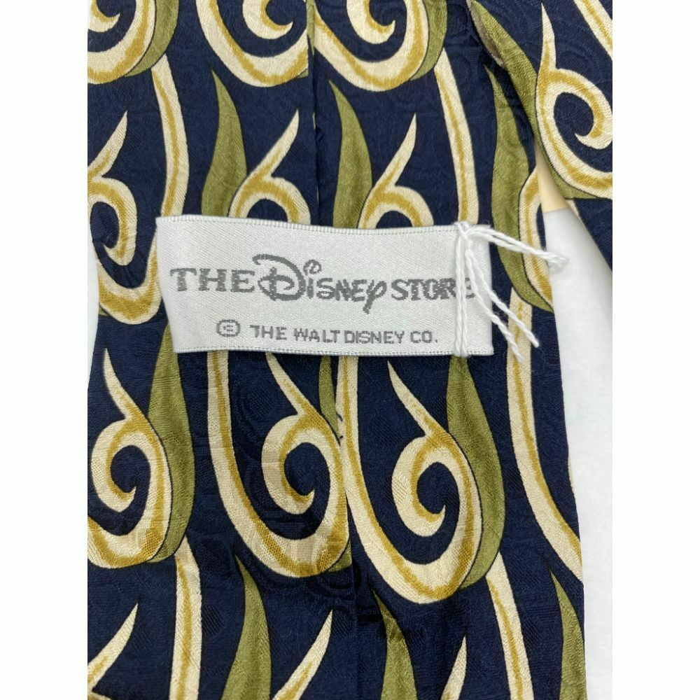 MICKEY MOUSE Disney Neck Tie Black Green Hand Made 100% Silk