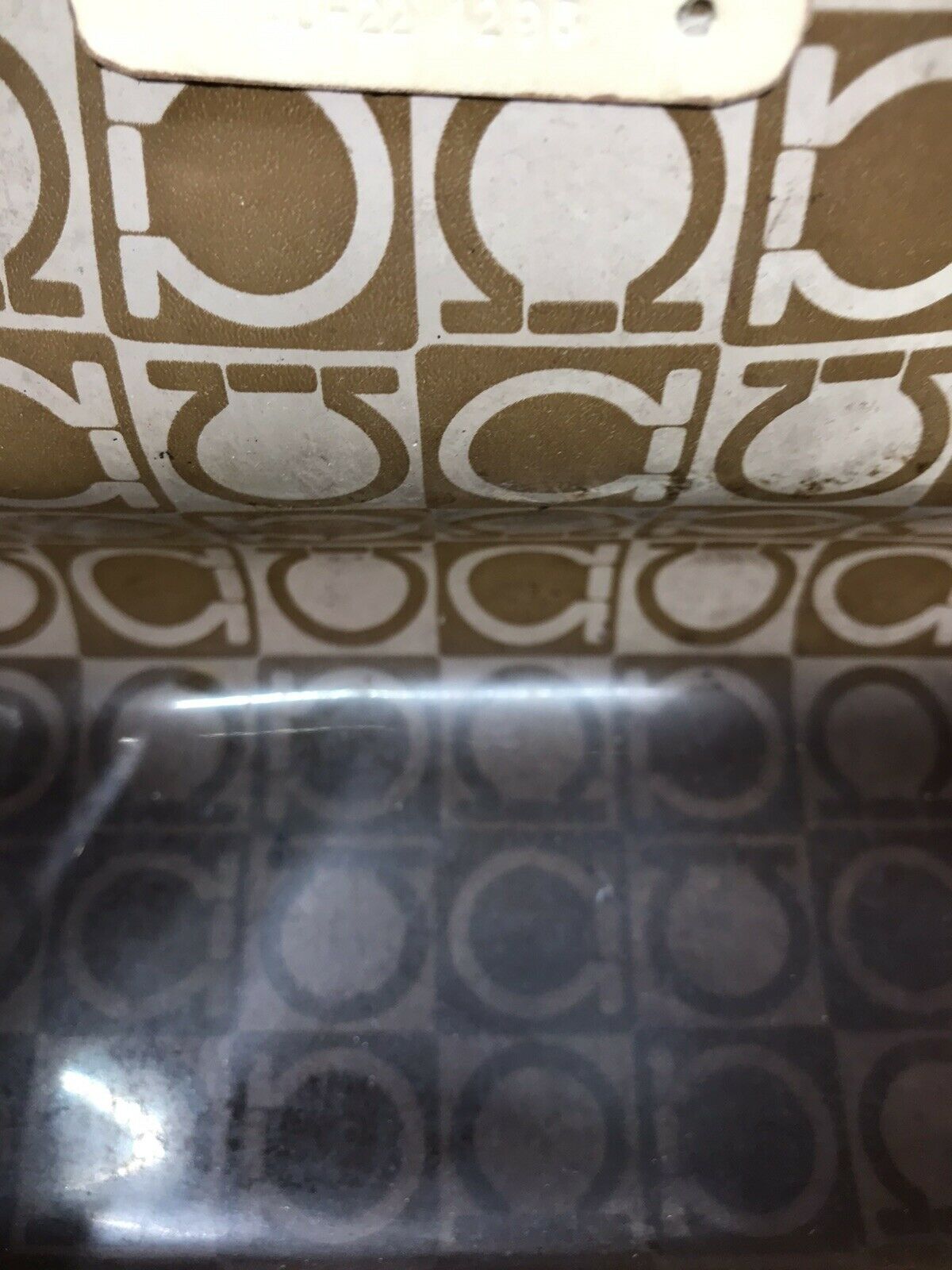 SALVATORE FERRAGAMO vintage Pastic Pouch