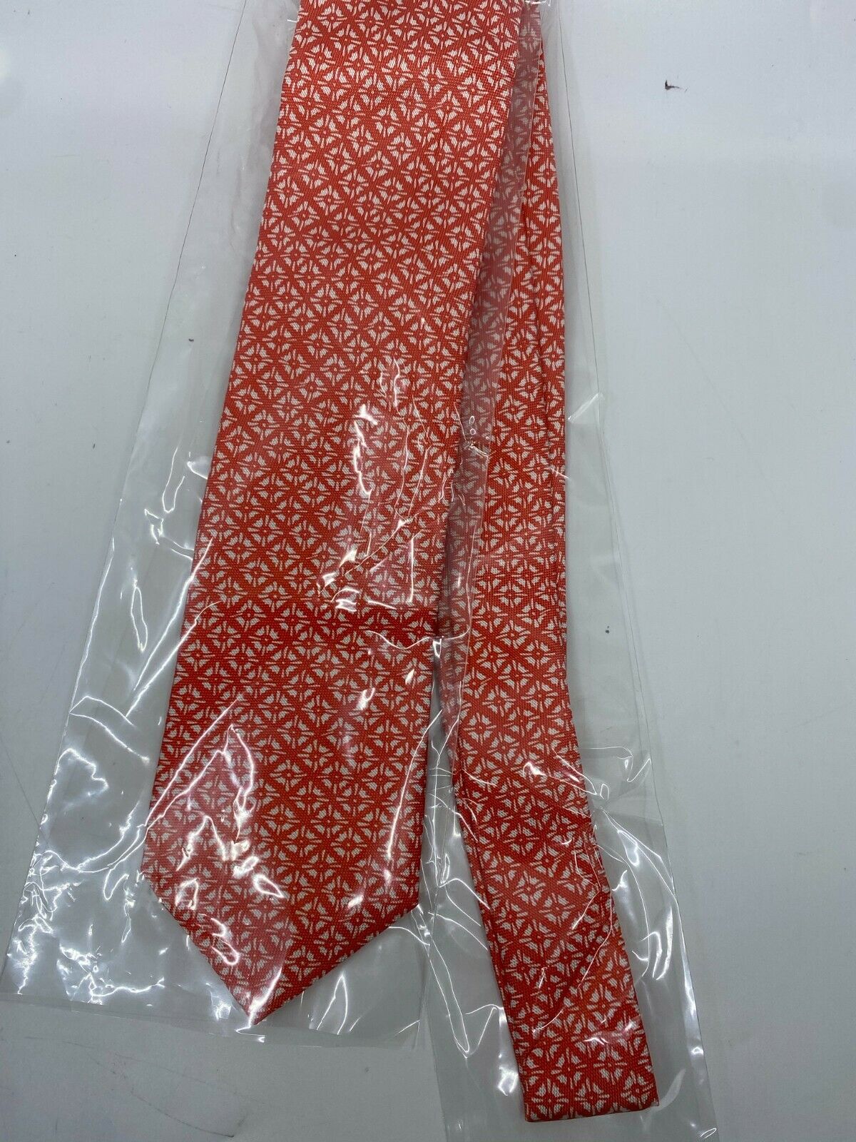 NWT BONOBOS Neck Tie Orange Red Diamond Great for Spring MSRP 98