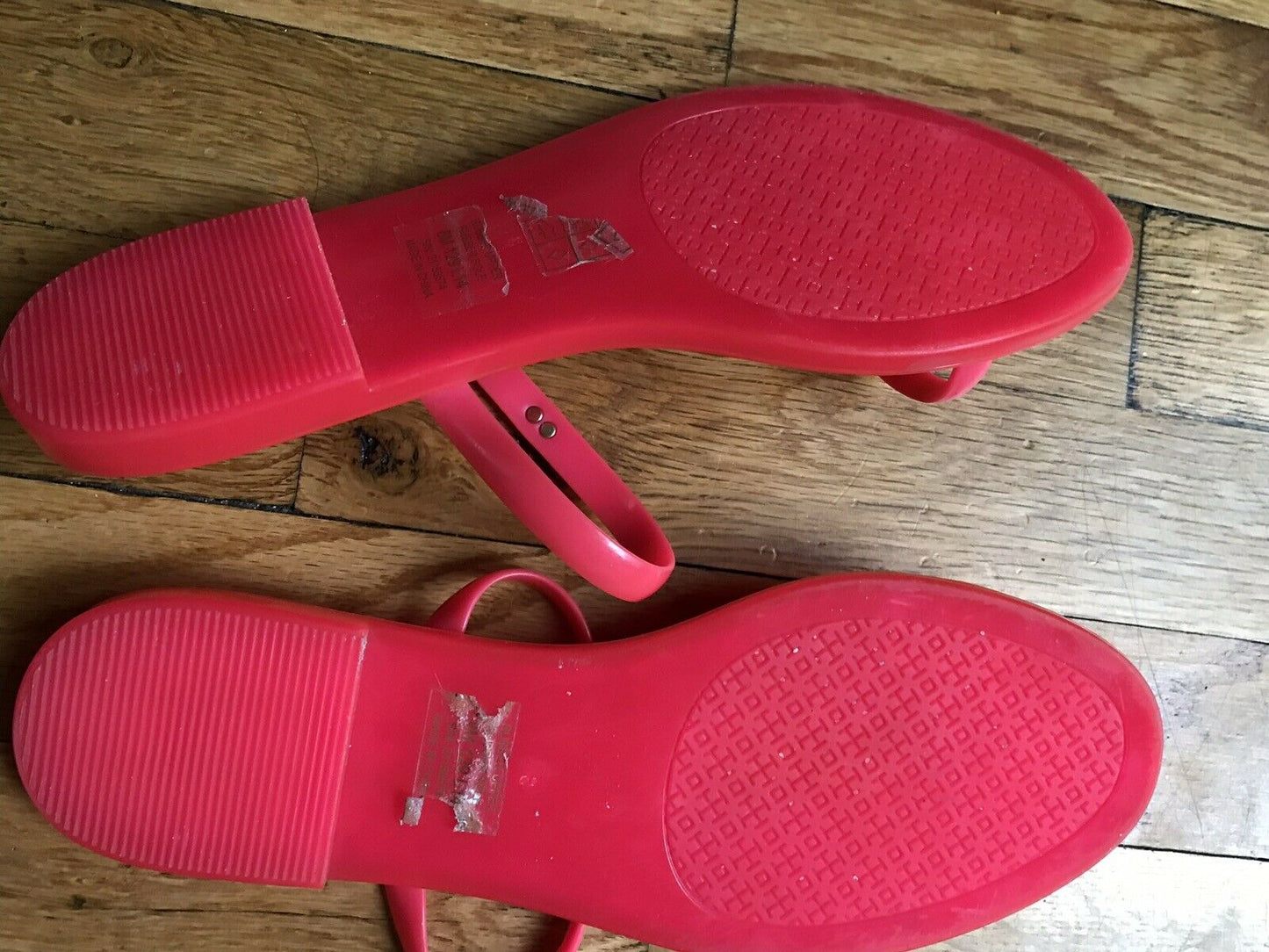 TORY BURCH Hot Pink Jelly Slip On Slippers Size 8