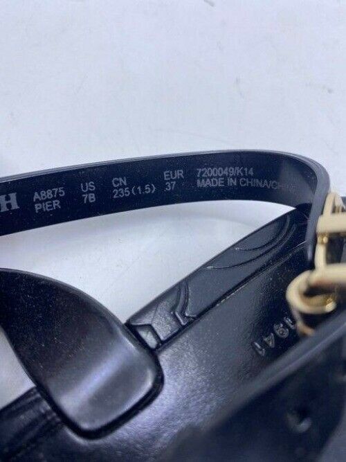 Coach Black Unique Adjustable Sandals Size Us