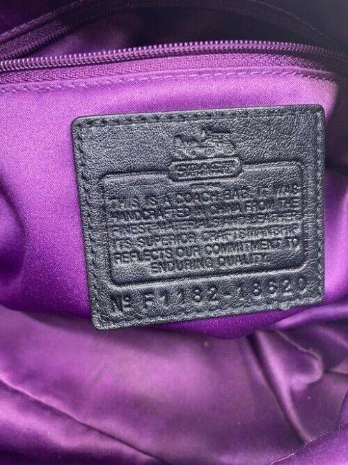 coach w w detachable specialty tie accent black shoulder bag