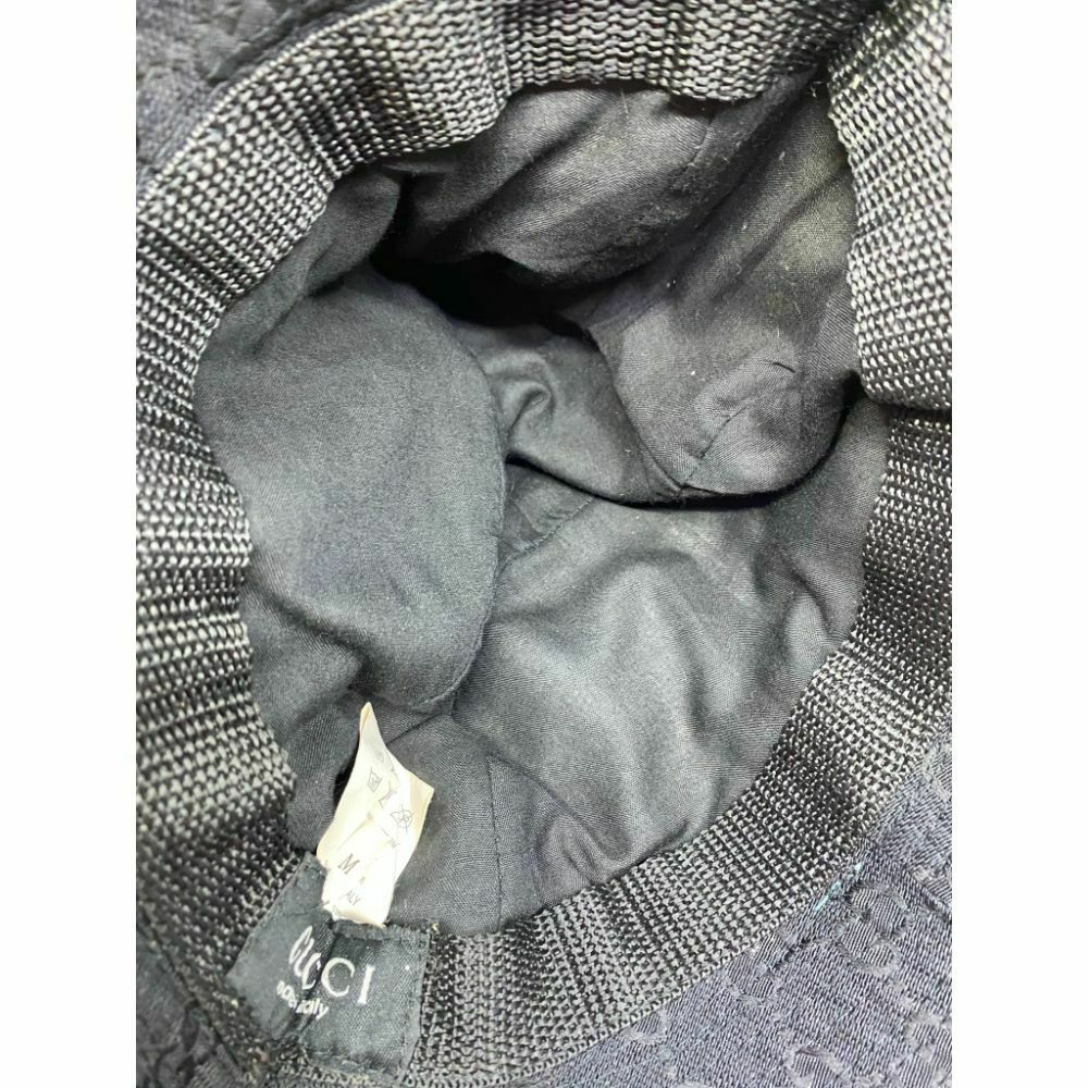 Gucci Black Green Red All Over Signature Hat Made in Italy