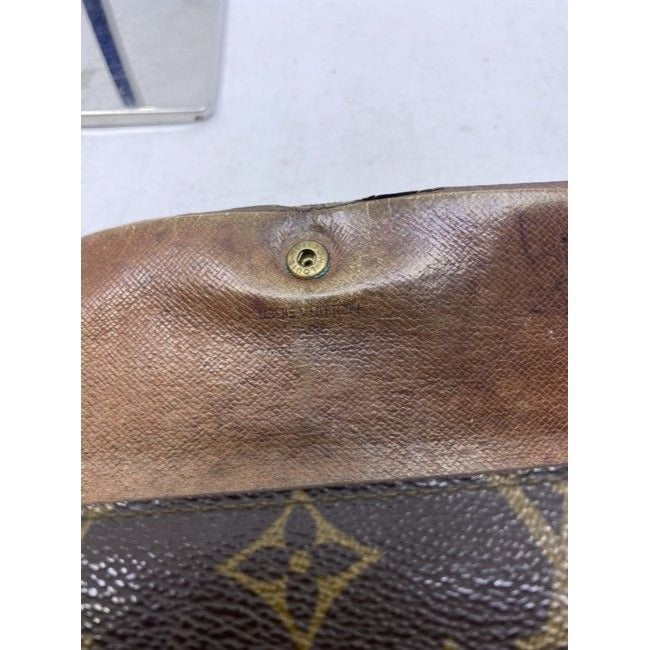 Louis Vuitton Brown Sarah De Large Canvas Travel M10988 Wallet