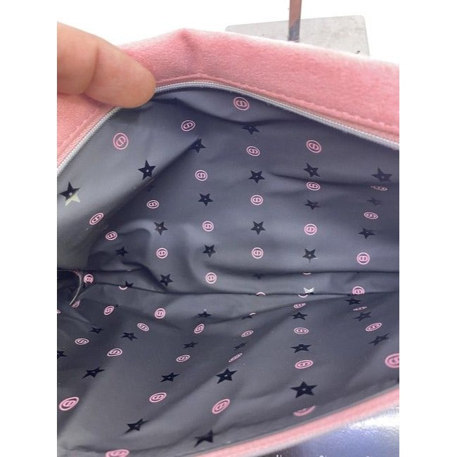 Dior Pink Pouch Suede Cosmetic Bag