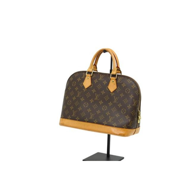 Louis Vuitton Alma Large GM Monogram Leather Satchel Bag