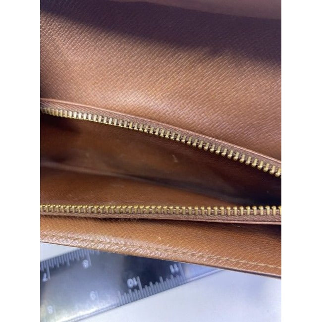 Louis Vuitton Brown Sarah Large Canvas Travel Wallet