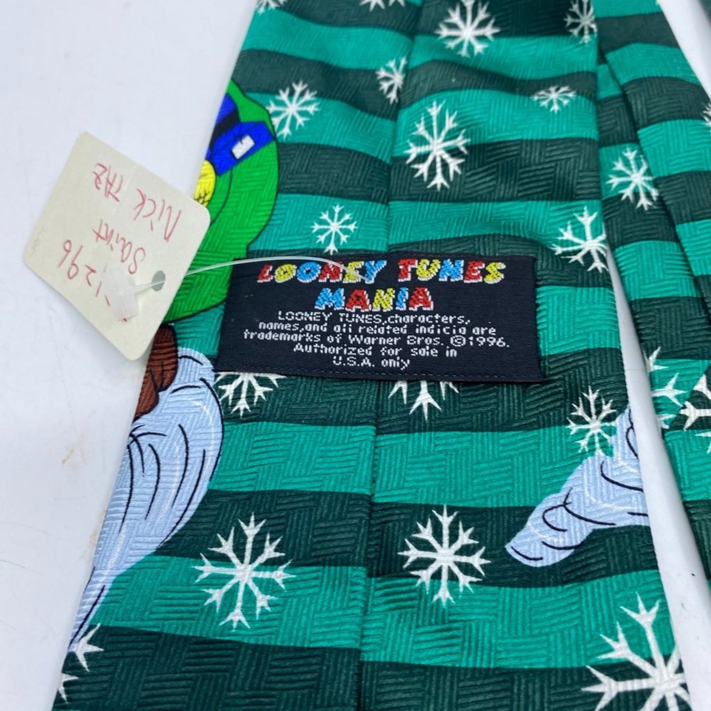 Looney Tunes Mania Christmas Taz Tie