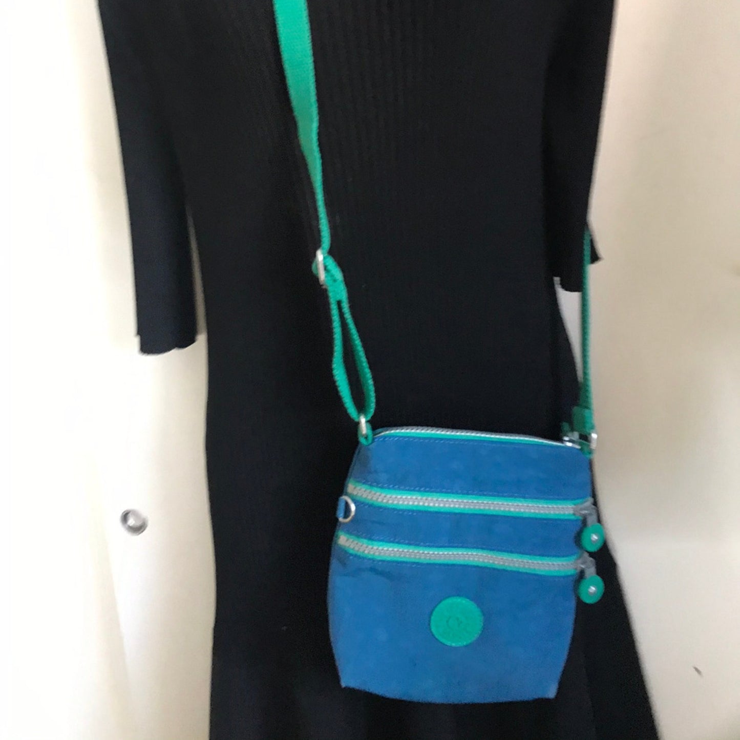 Kipling Blue Nylon Small Crossbody Bag
