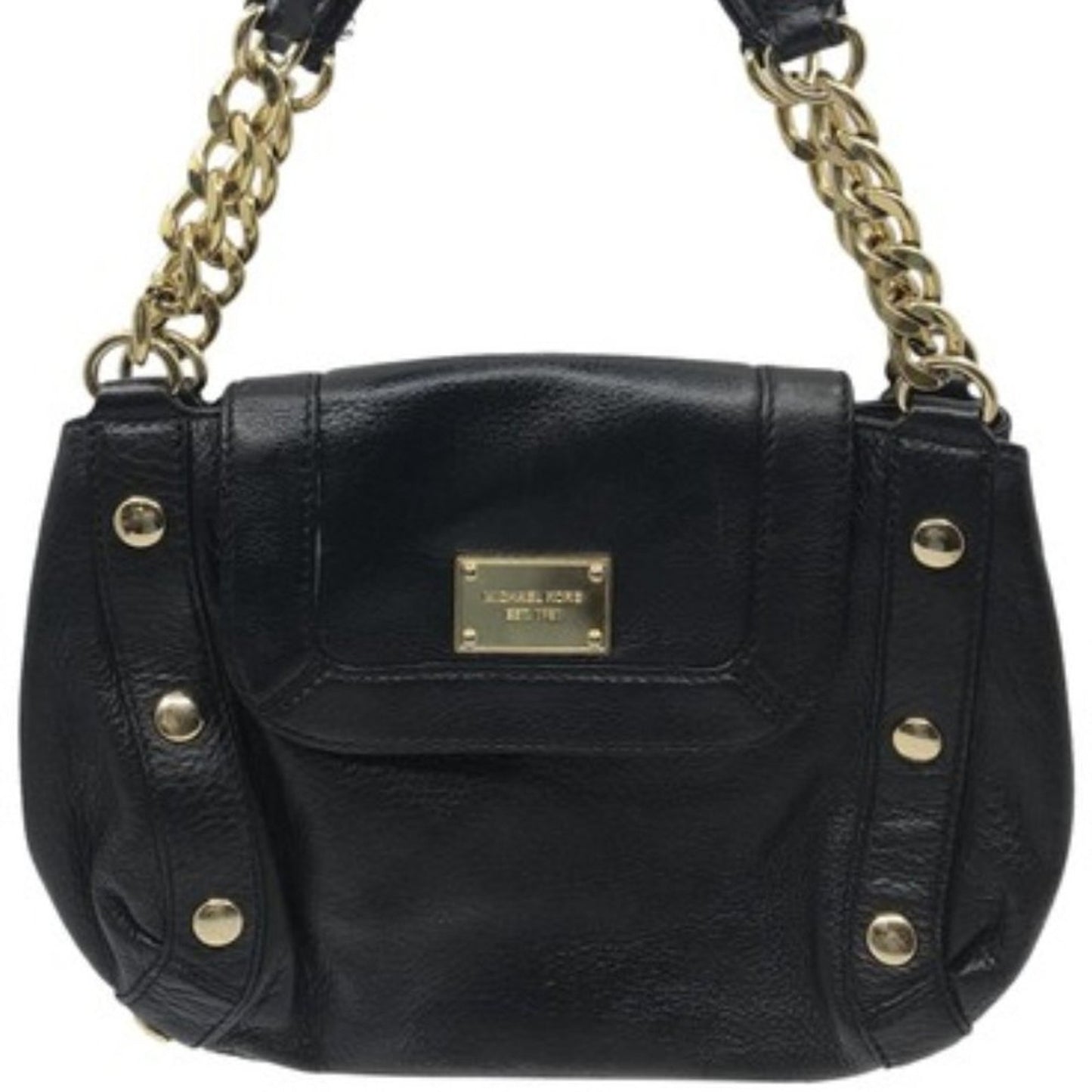 Michael Kors Black Large PU Leather Tote Bag