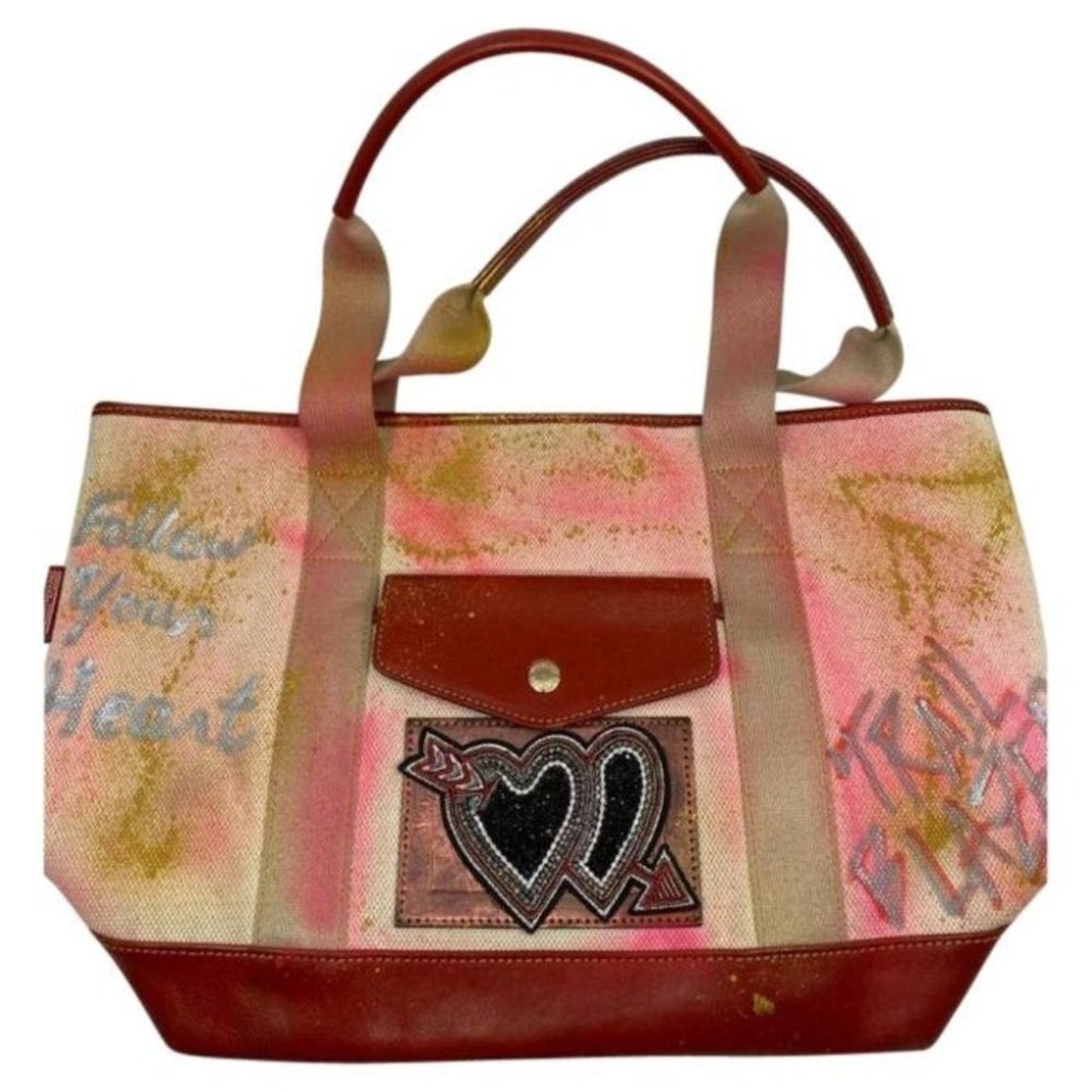 DOONEY & BOURKE Shoulder Bag Customized Pink Red