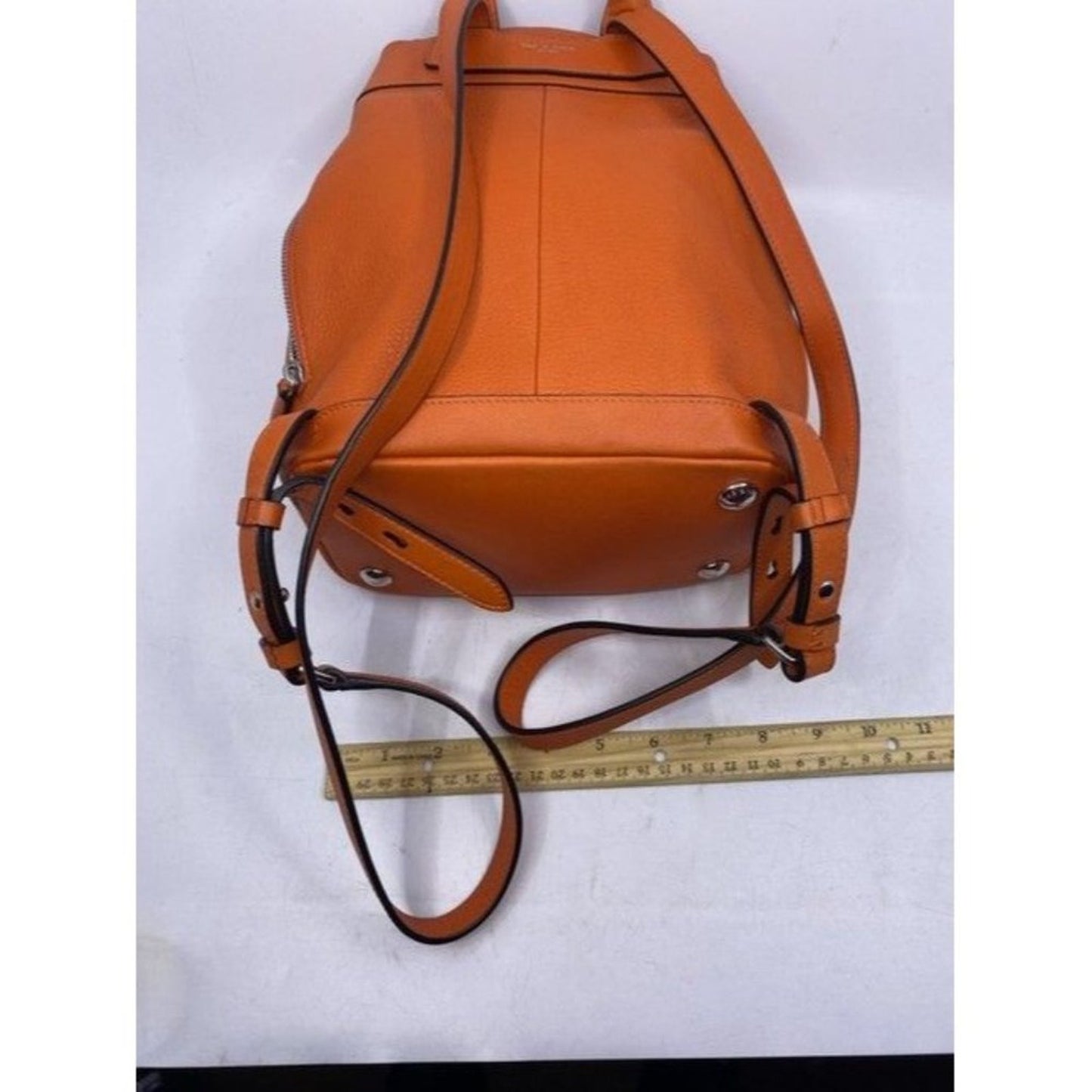 Rag And Bone Mini Pilot Orange Leather Backpack