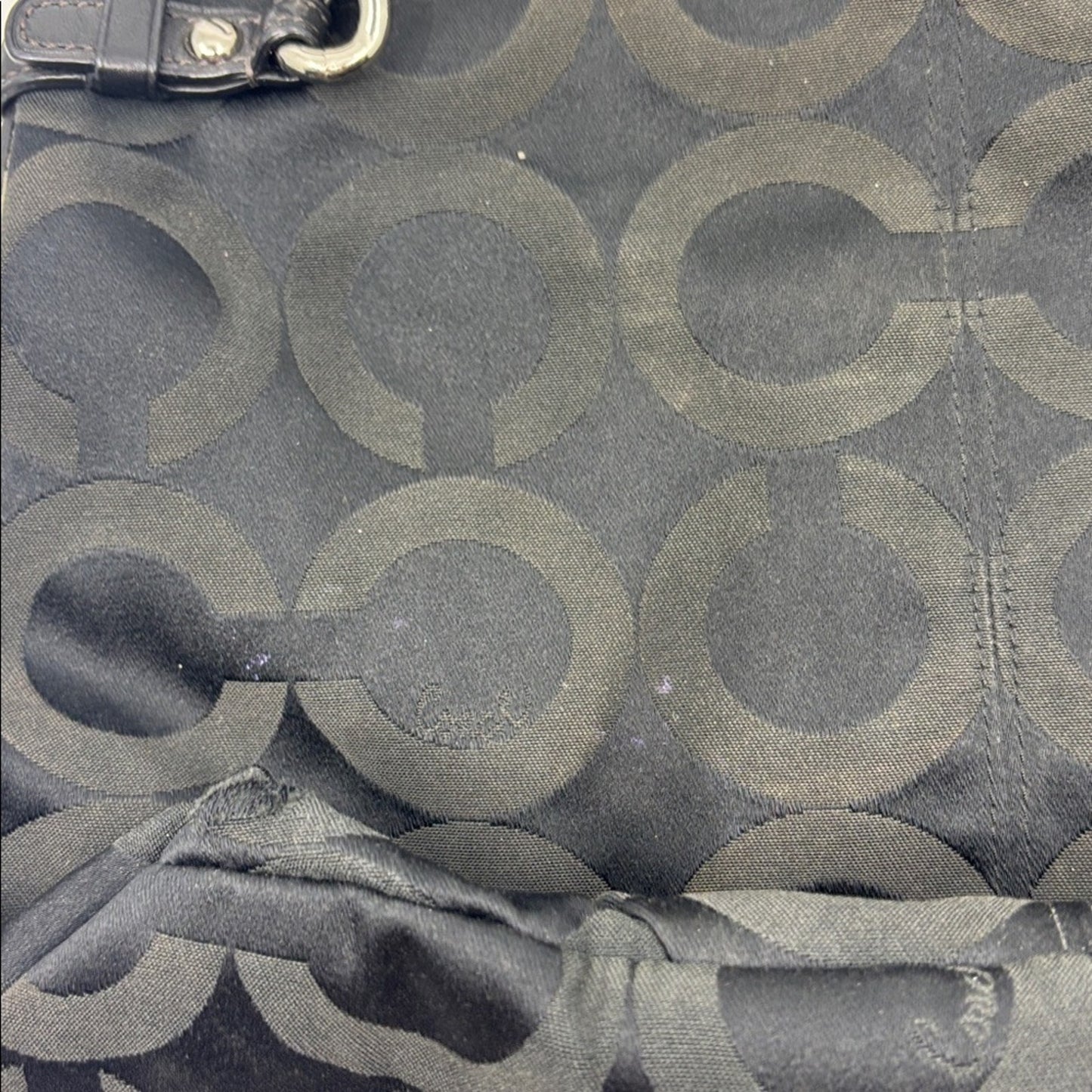 Coach Black Signature Shoulder Bag