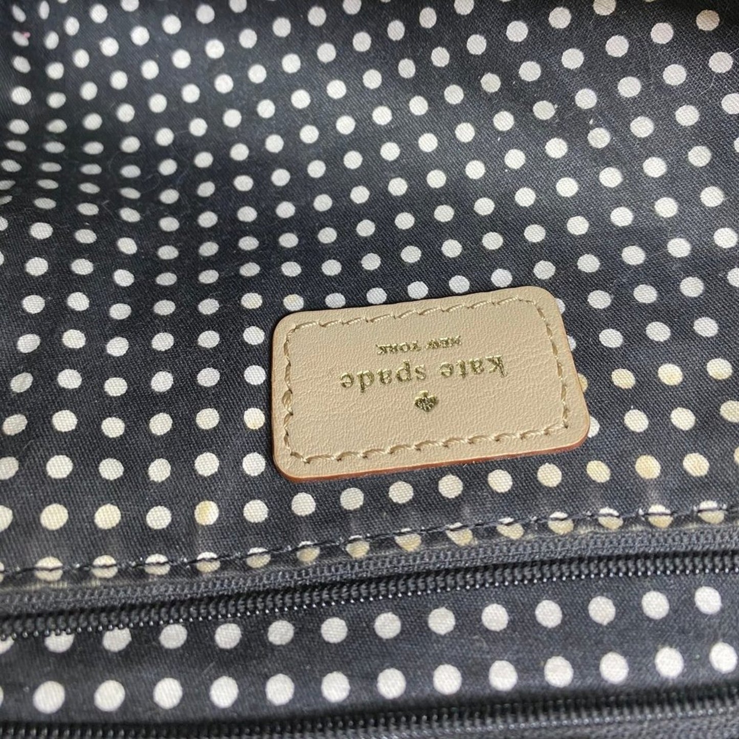 Kate Spade Tan Large Quilted Leather Tote Bag