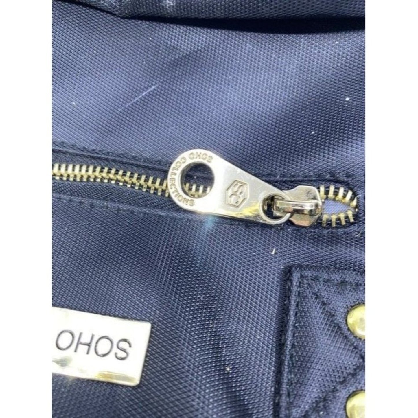 Multi Pocket Black Fabric Backpack