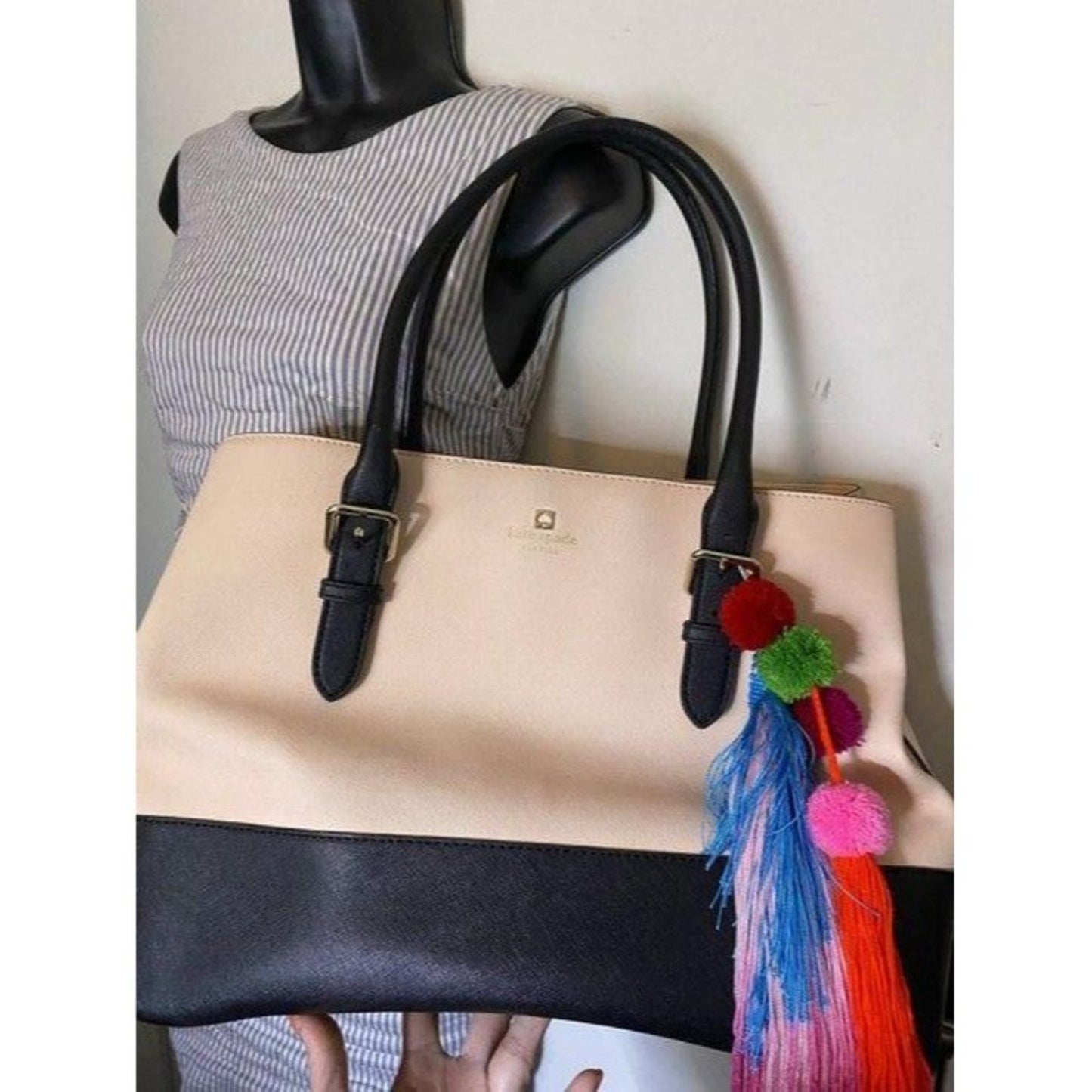 kate spade shopping xl w saffiano w detachable cre