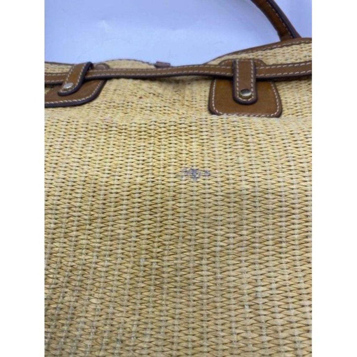 michael kors in need of tlc brown wicker shoulder